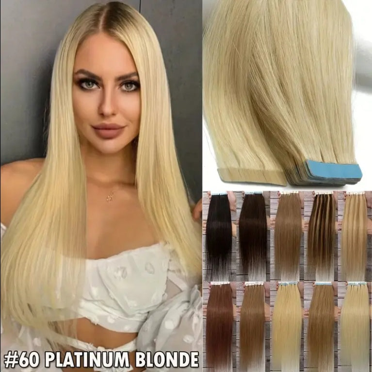 Tape On Hair Extension Virgin Cuticle Russian Natural Appearance Human Invisible Human Hair Extension